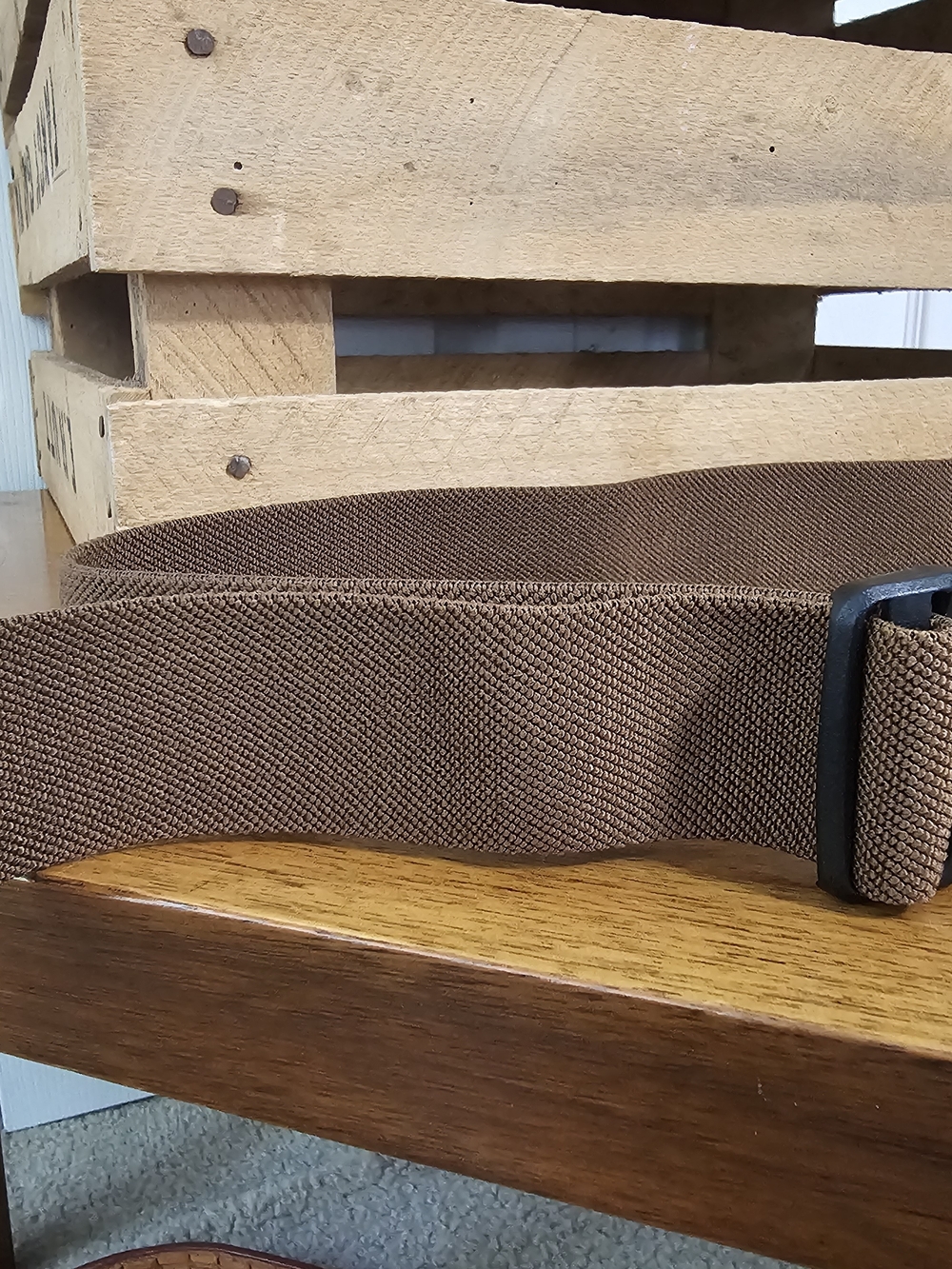 KÜHL The Raid Webbed Stretch Belt Brown Size S/M (Fits 30-34" Waist) USA